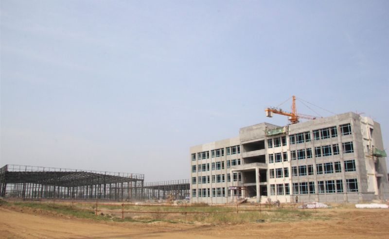 濰坊市重點項目督導組到龍港新材料公司督導重點項目建設推進情況